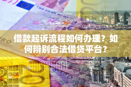 武汉借款起诉流程如何办理？如何辨别合法借贷平台？