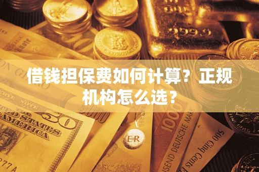 武汉借钱担保费如何计算？正规机构怎么选？