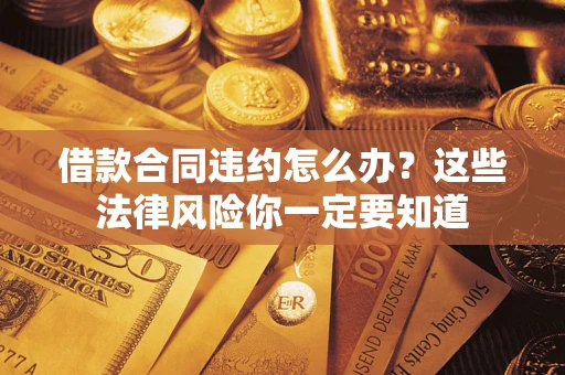 武汉借款合同违约怎么办？这些法律风险你一定要知道