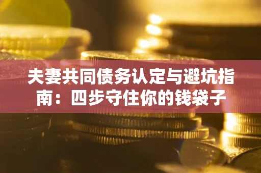 武汉夫妻共同债务认定与避坑指南：四步守住你的钱袋子