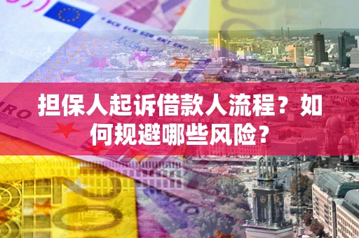 武汉担保人起诉借款人流程？如何规避哪些风险？