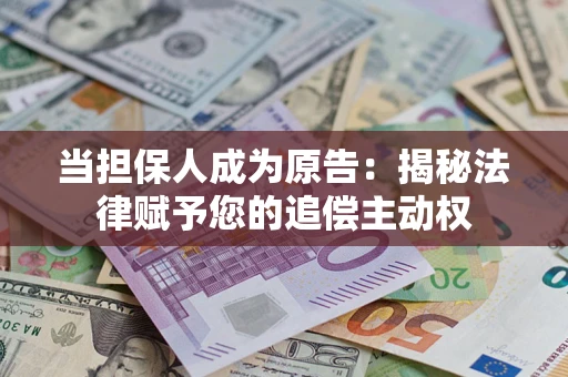 武汉当担保人成为原告：揭秘法律赋予您的追偿主动权
