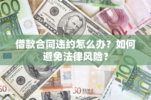 武汉借款合同违约怎么办？如何避免法律风险？