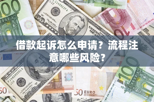 武汉借款起诉怎么申请？流程注意哪些风险？
