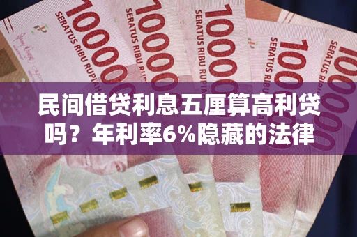 武汉民间借贷利息五厘算高利贷吗？年利率6%隐藏的法律风险全解析