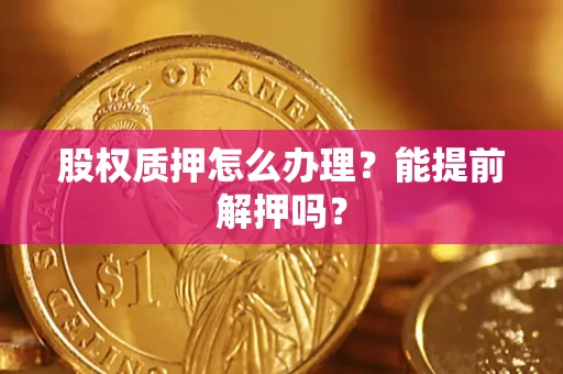 武汉股权质押怎么办理？能提前解押吗？